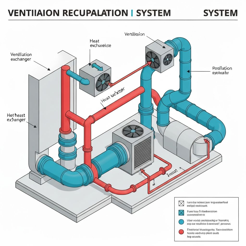 Rekuperacijos sistemos schema